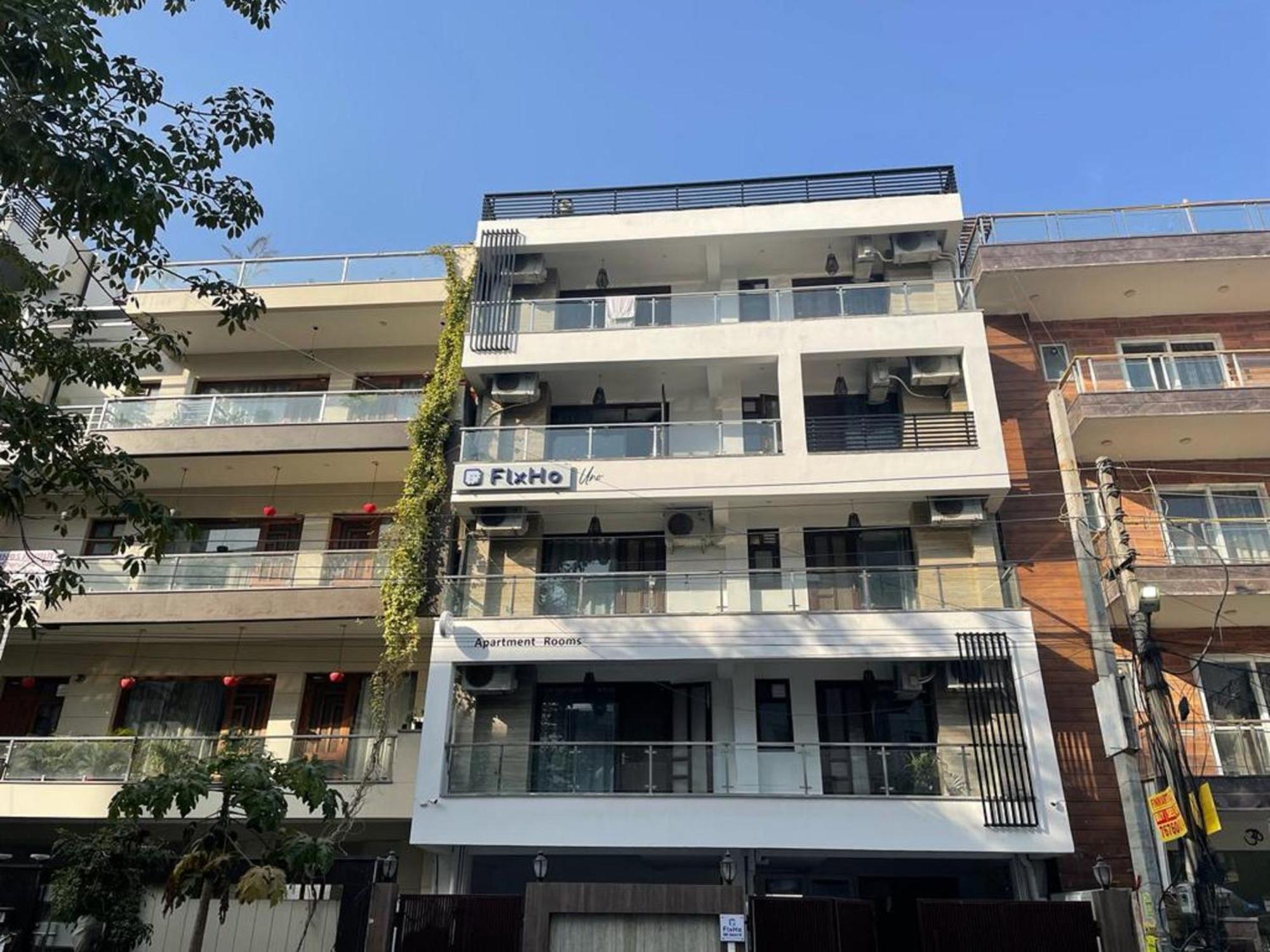 Flxho Uno - Serviced Apartment & Rooms - Golf Course Road คูร์เคาน์ ภายนอก รูปภาพ